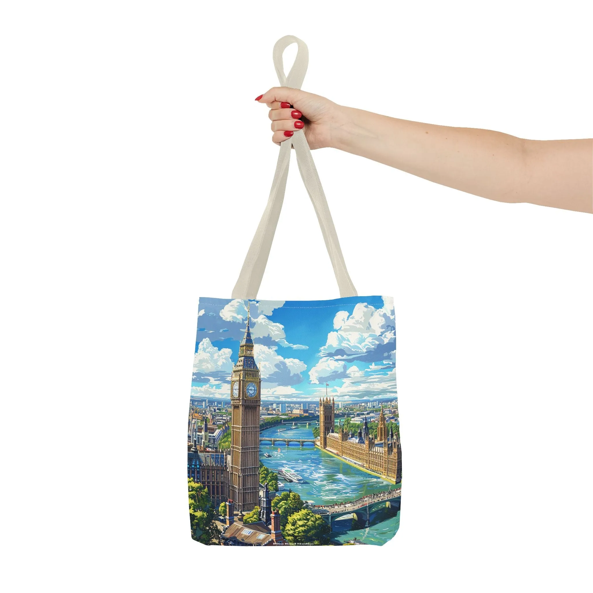 Big Ben River View Tote Bag - Carry the Timeless Charm of London's Iconic Skyline! Available in 3 sizes.