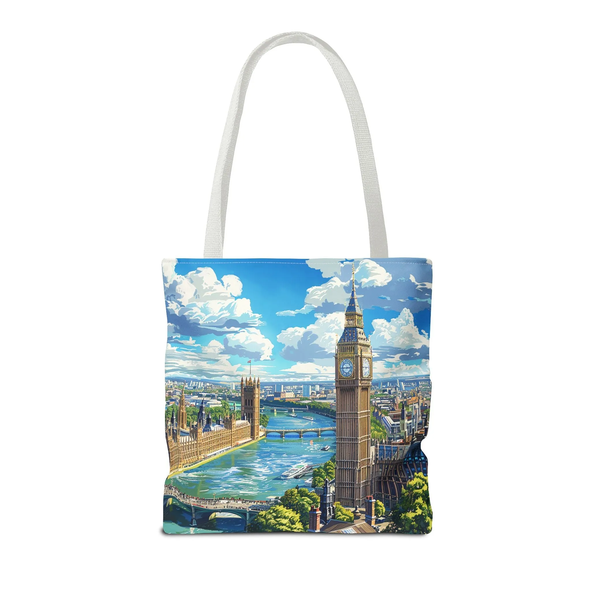 Big Ben River View Tote Bag - Carry the Timeless Charm of London's Iconic Skyline! Available in 3 sizes.