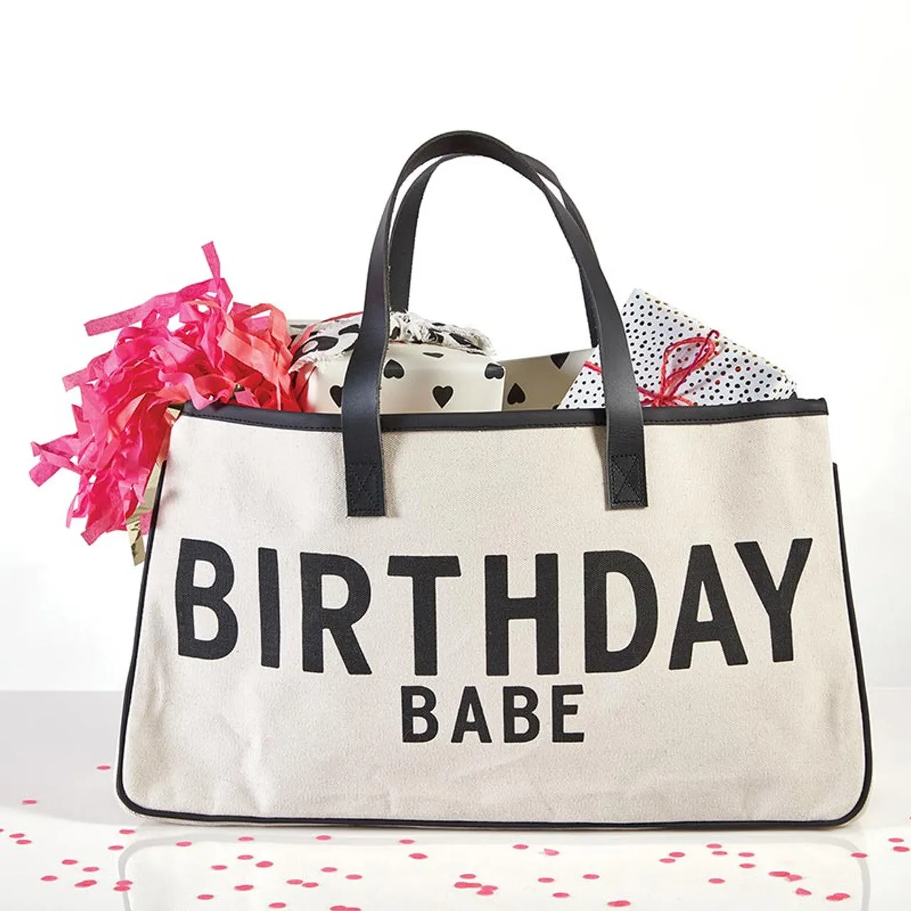 Birthday Baby Canvas Tote