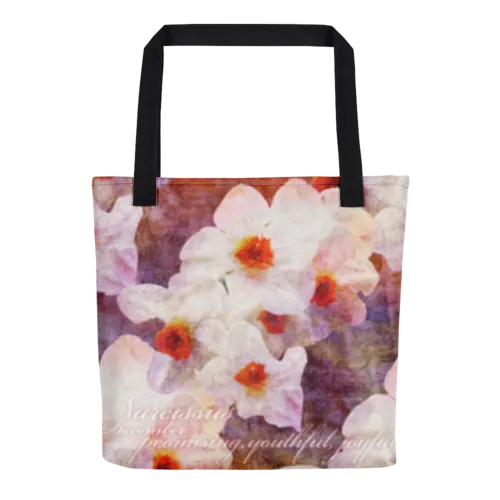 Birthday Blossom Tote Bag - December Narcissus