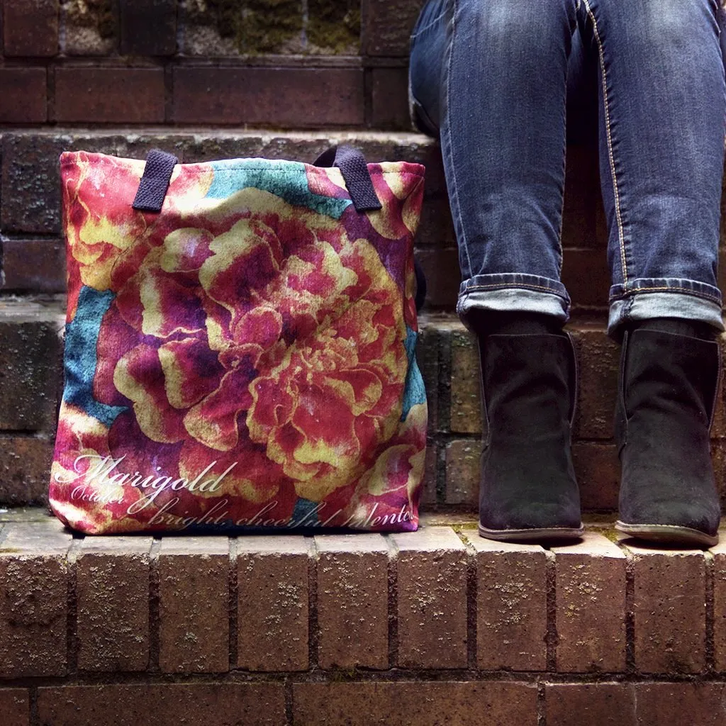 Birthday Blossom Tote Bag - October Marigold