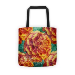 Birthday Blossom Tote Bag - October Marigold
