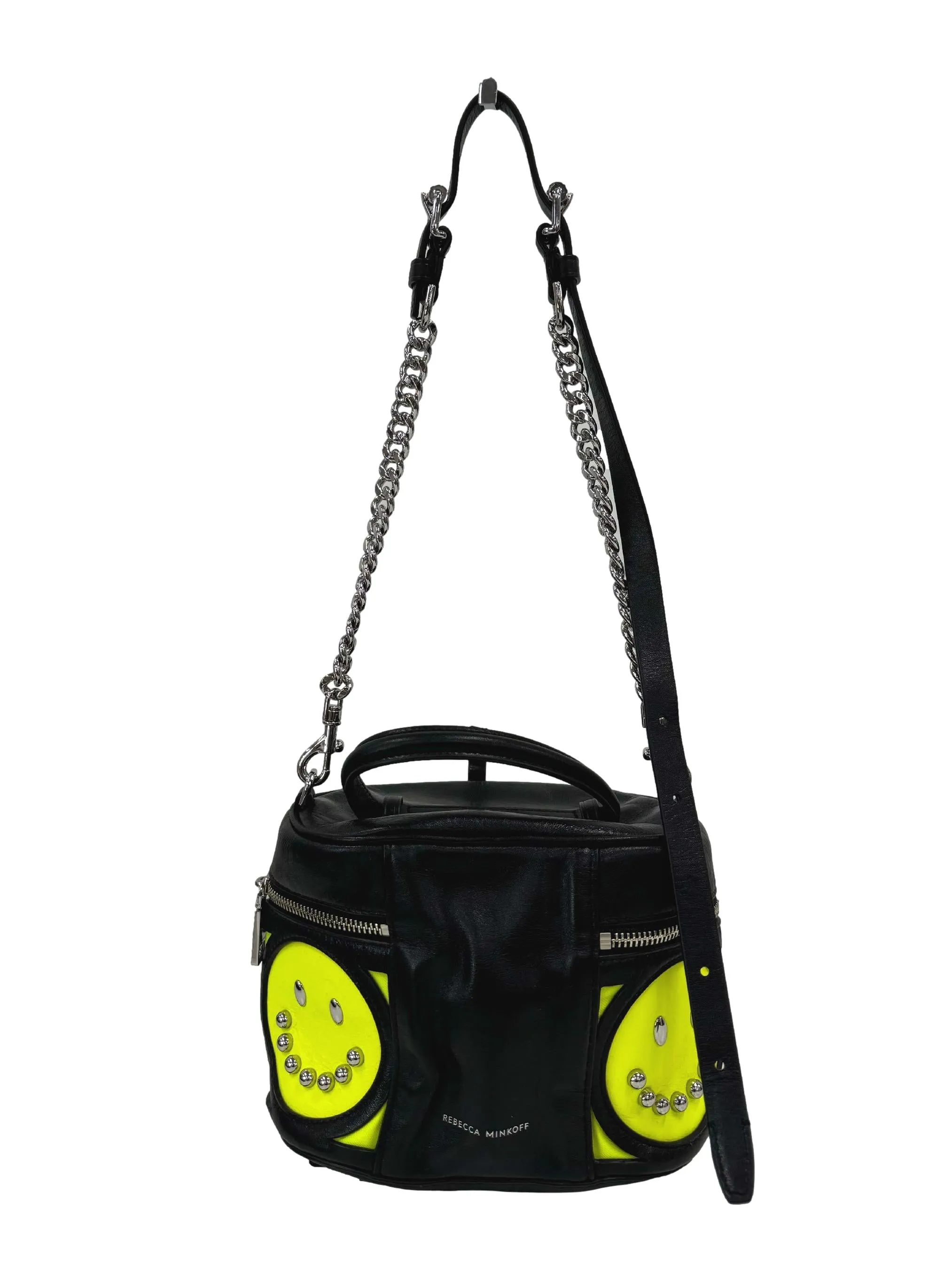 Black Chain Round Crossbody