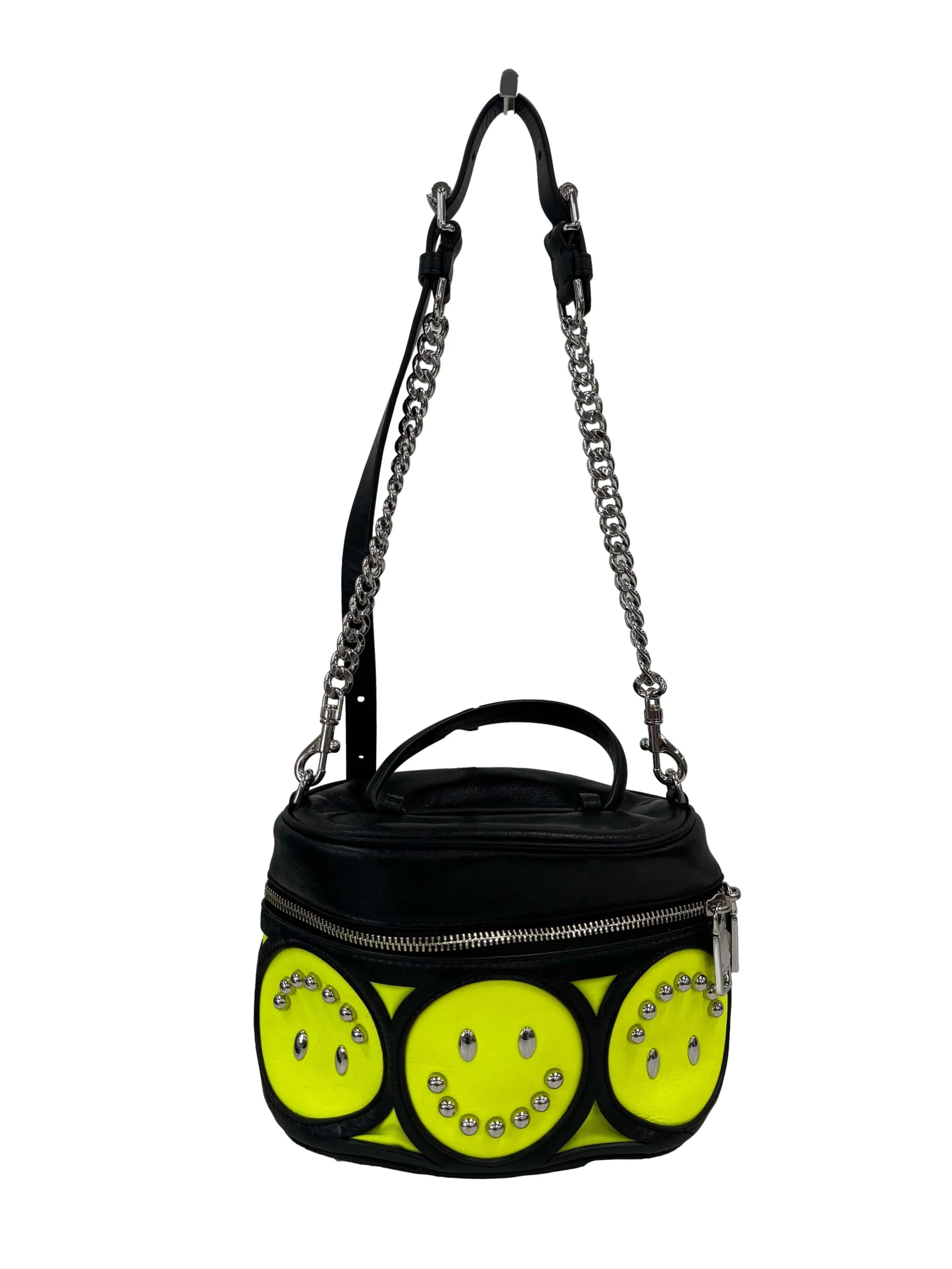 Black Chain Round Crossbody