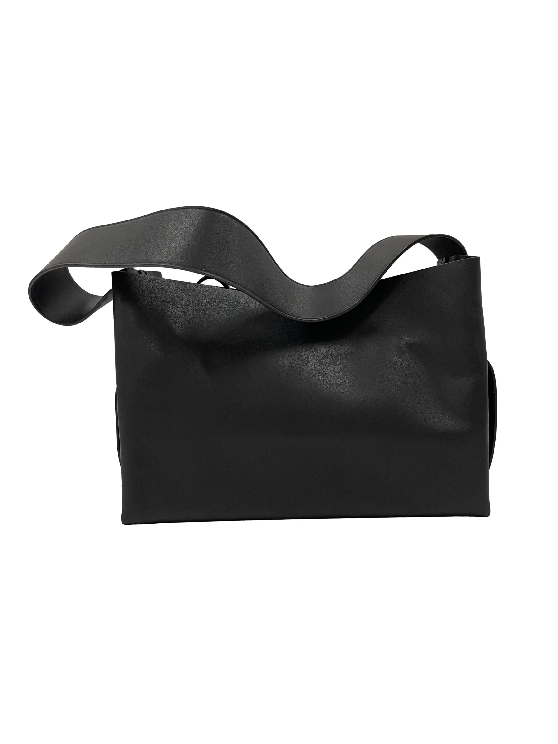 Black Leather Crossbody Bag
