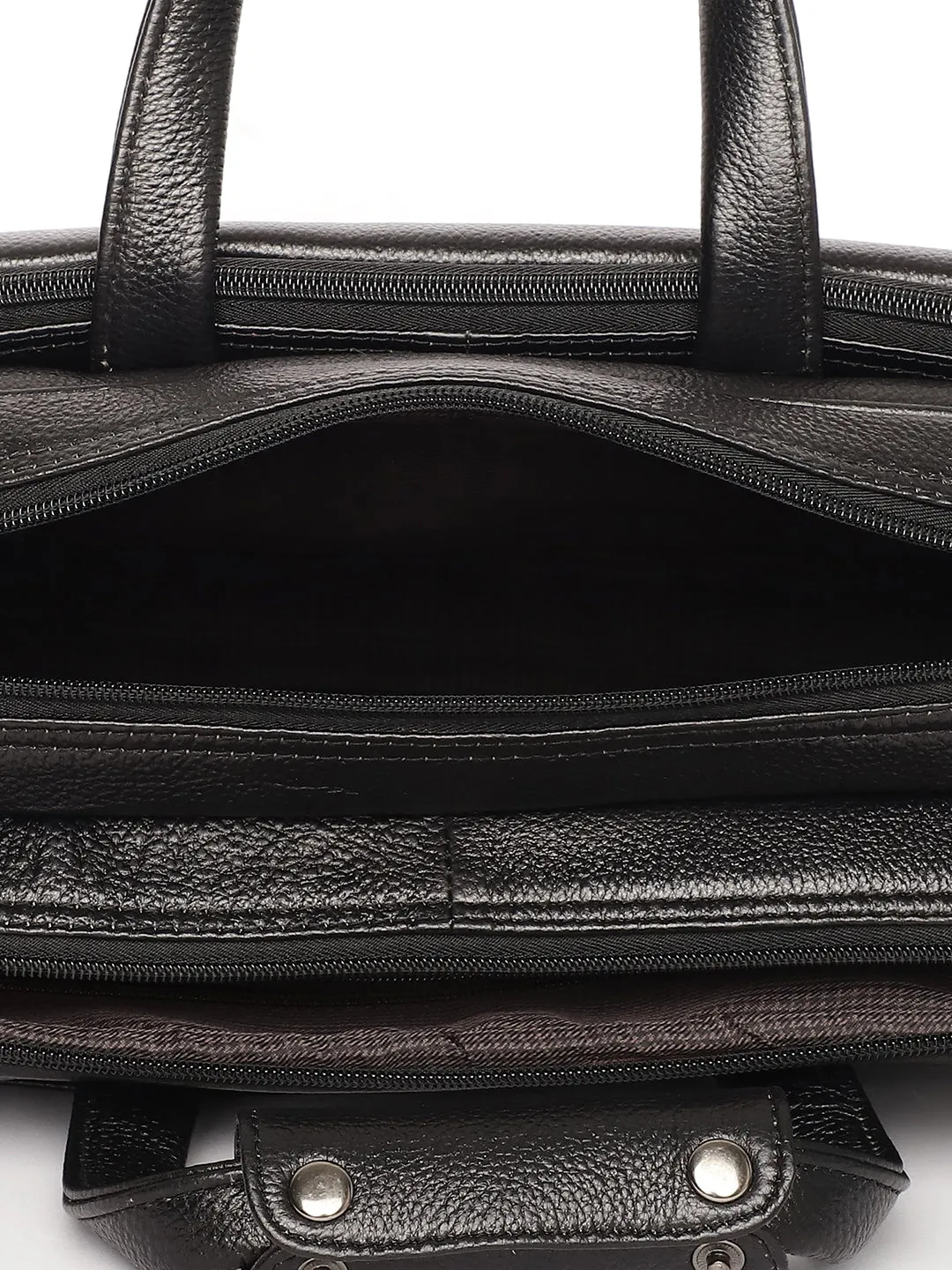 Black Leather Laptop / Office Bags ZP12137