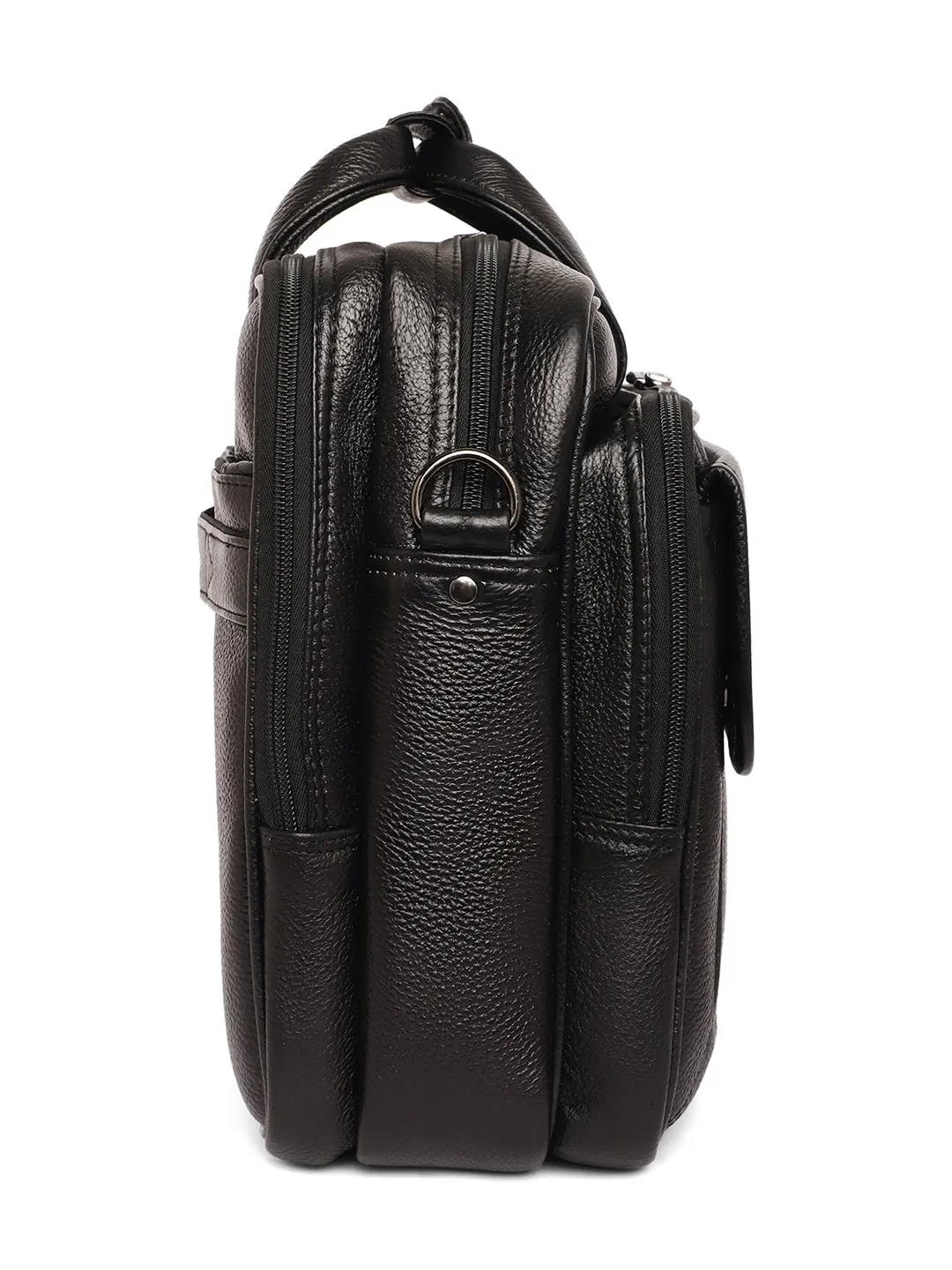 Black Leather Laptop / Office Bags ZP12137
