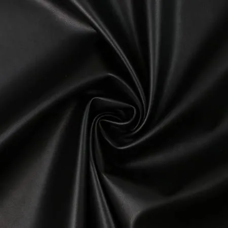 Black Lite Faux Leather 1/2 Yard - Sallie Tomato