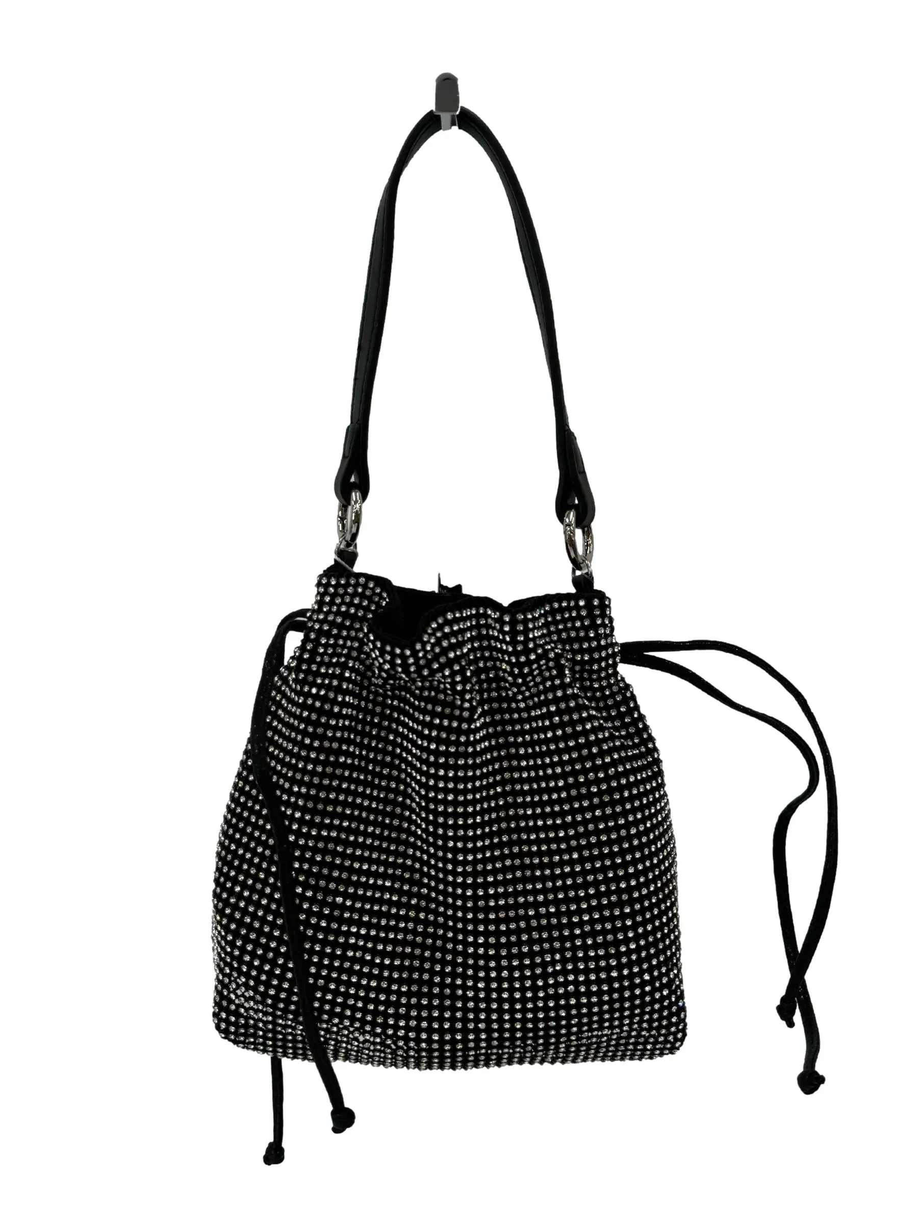 Black Rhinestone Detail Bag
