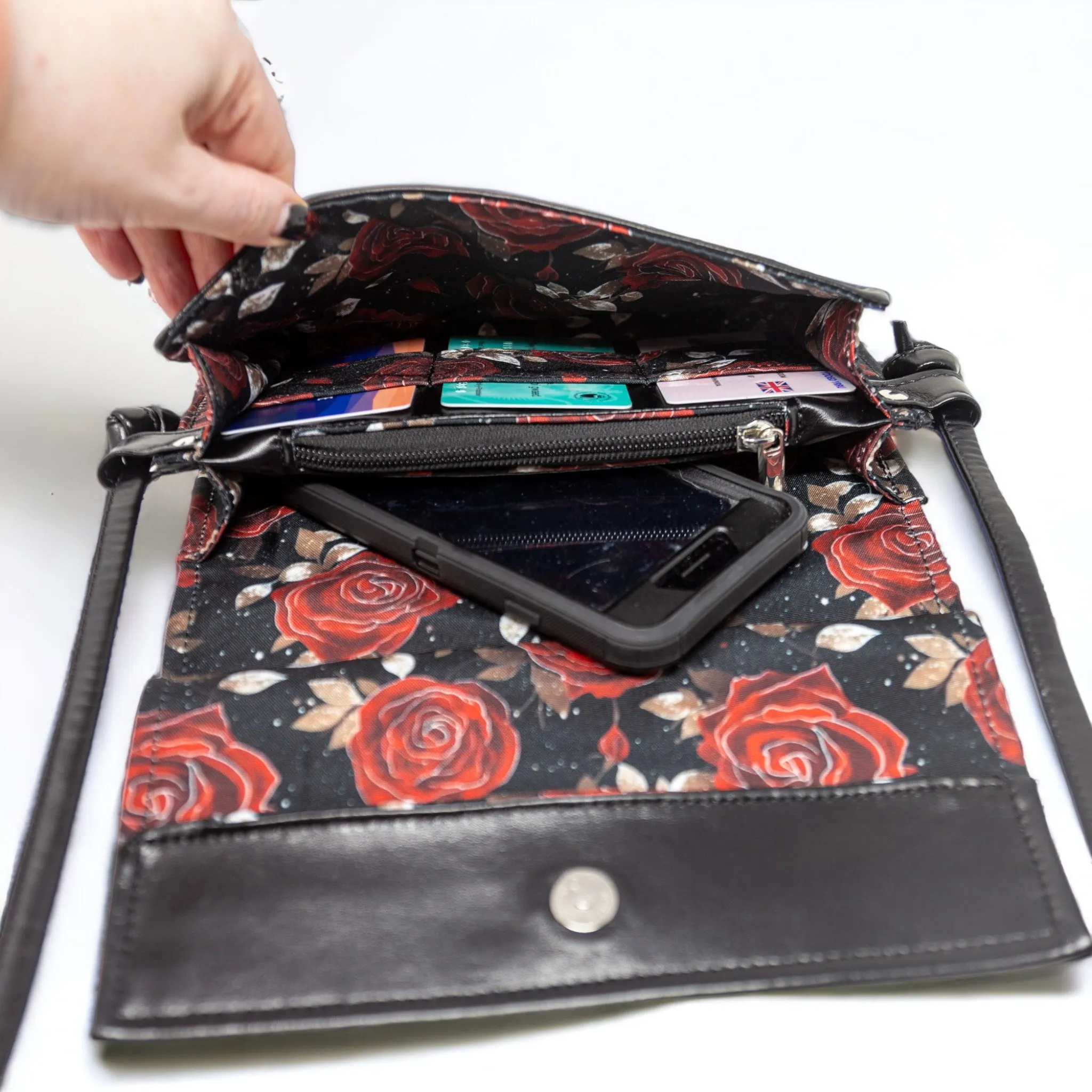 Black Rosa Janine Crossbody Bag