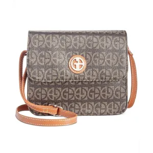 Block Signature Crossbody Organizer