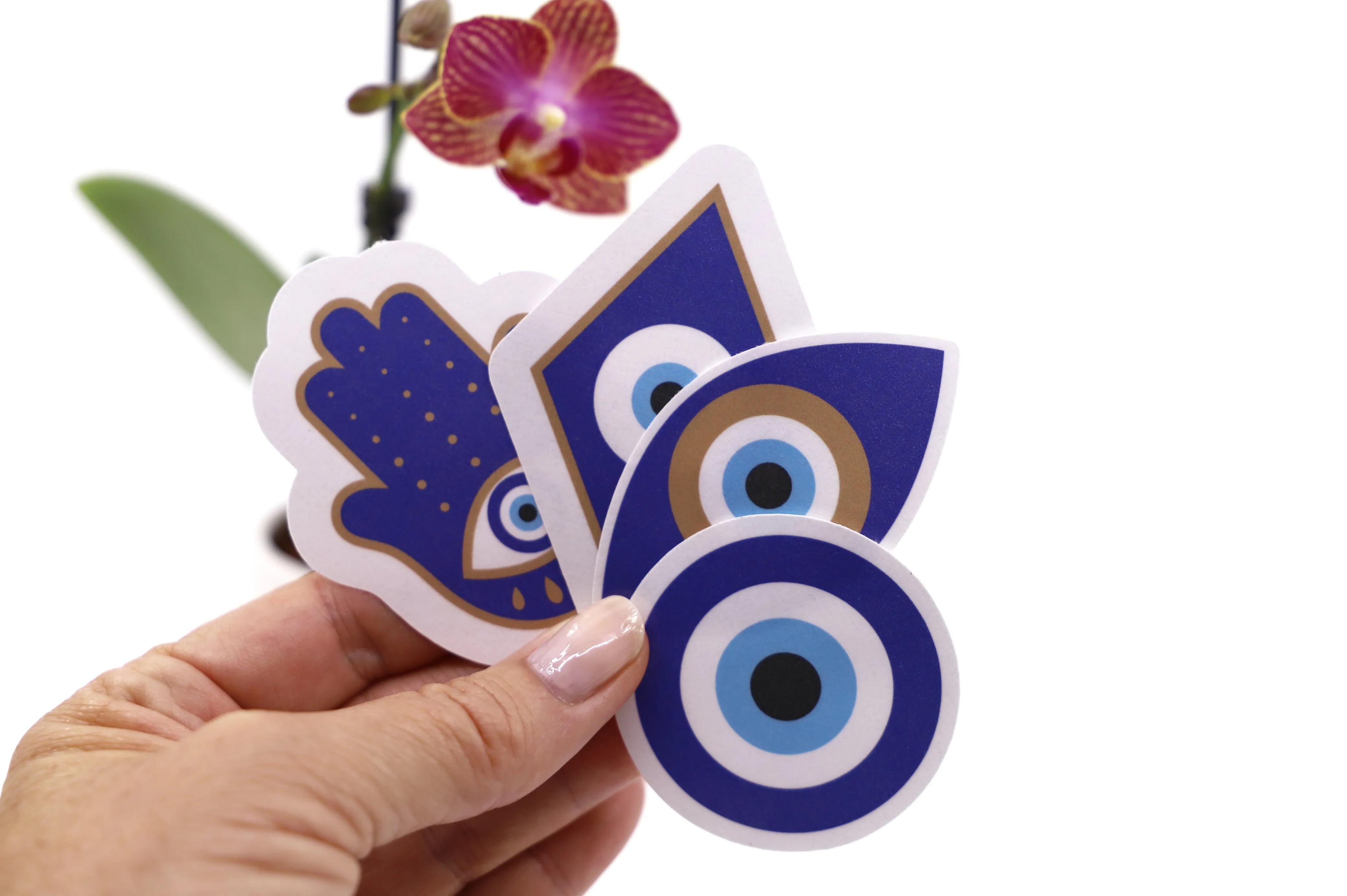 Blue Evil Eye sticker pack | 4pk
