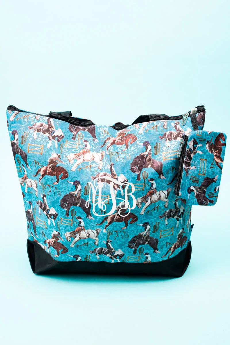 Blue Ridge Rodeo with Black Trim Tote Bag