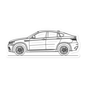 BMW E71 X6M Silhouette Sticker