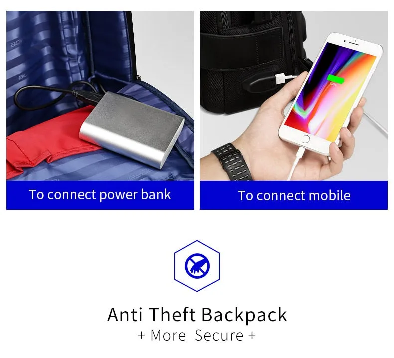 BOPAI™ Anti-theft Expendable 15.6 Inch Laptop Backpack (USB Port)-A0010
