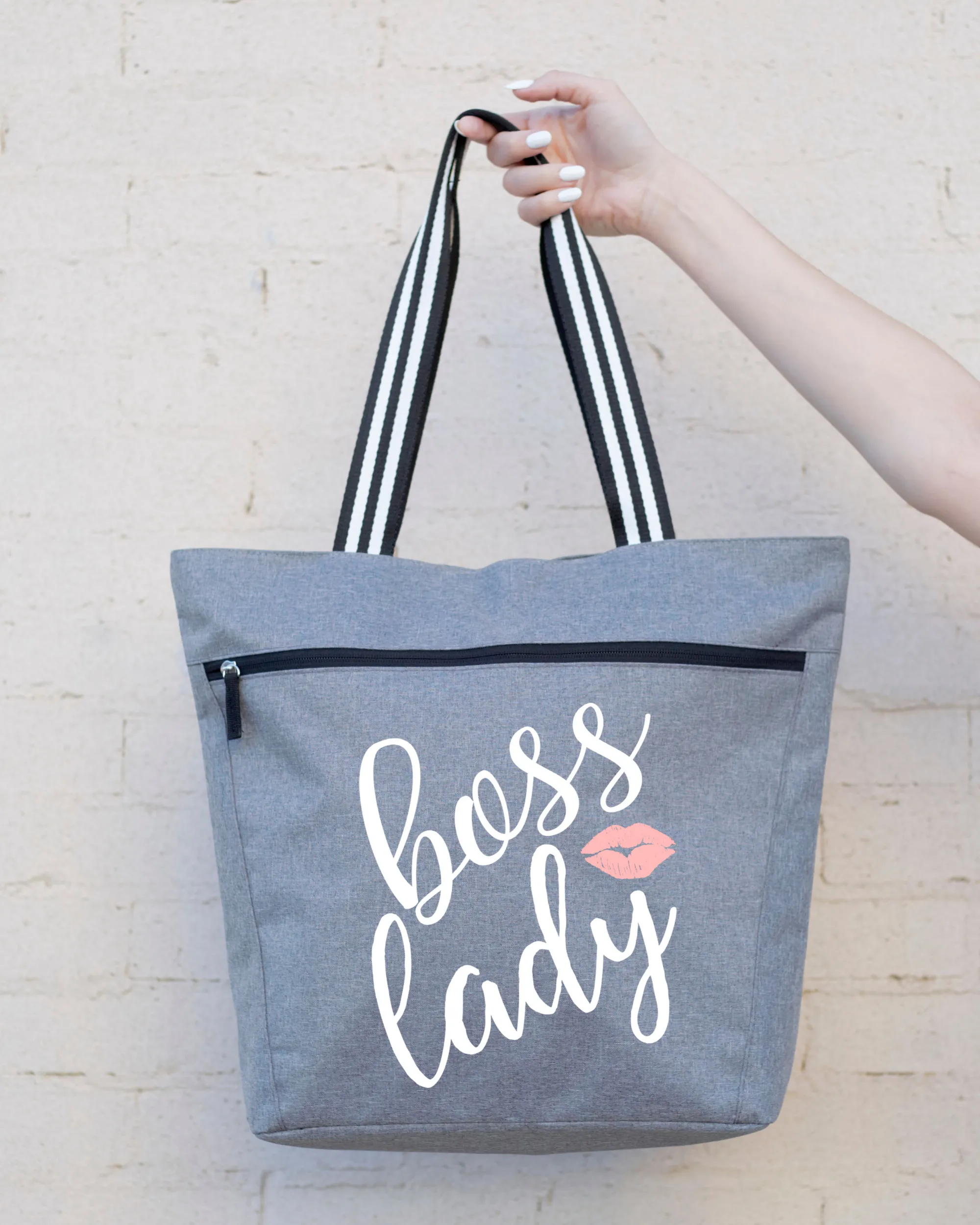 Boss Lady Lexie Gray Tote Bag for Bosses