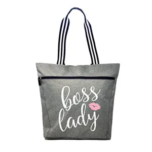 Boss Lady Lexie Gray Tote Bag for Bosses