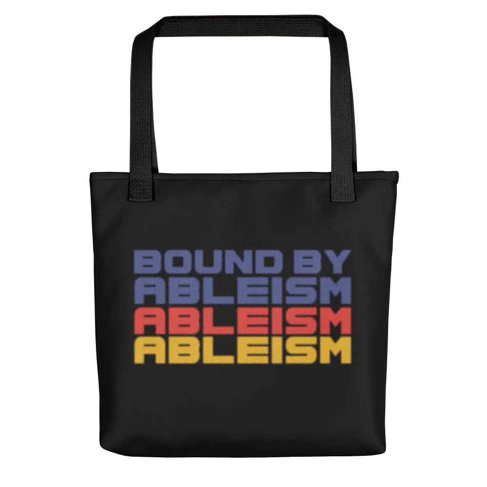 Bound by Ableism (Halftone Tote Bag)