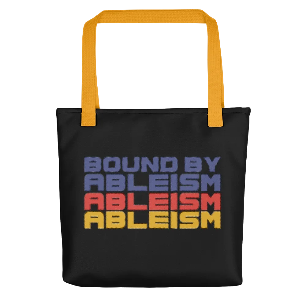 Bound by Ableism (Halftone Tote Bag)