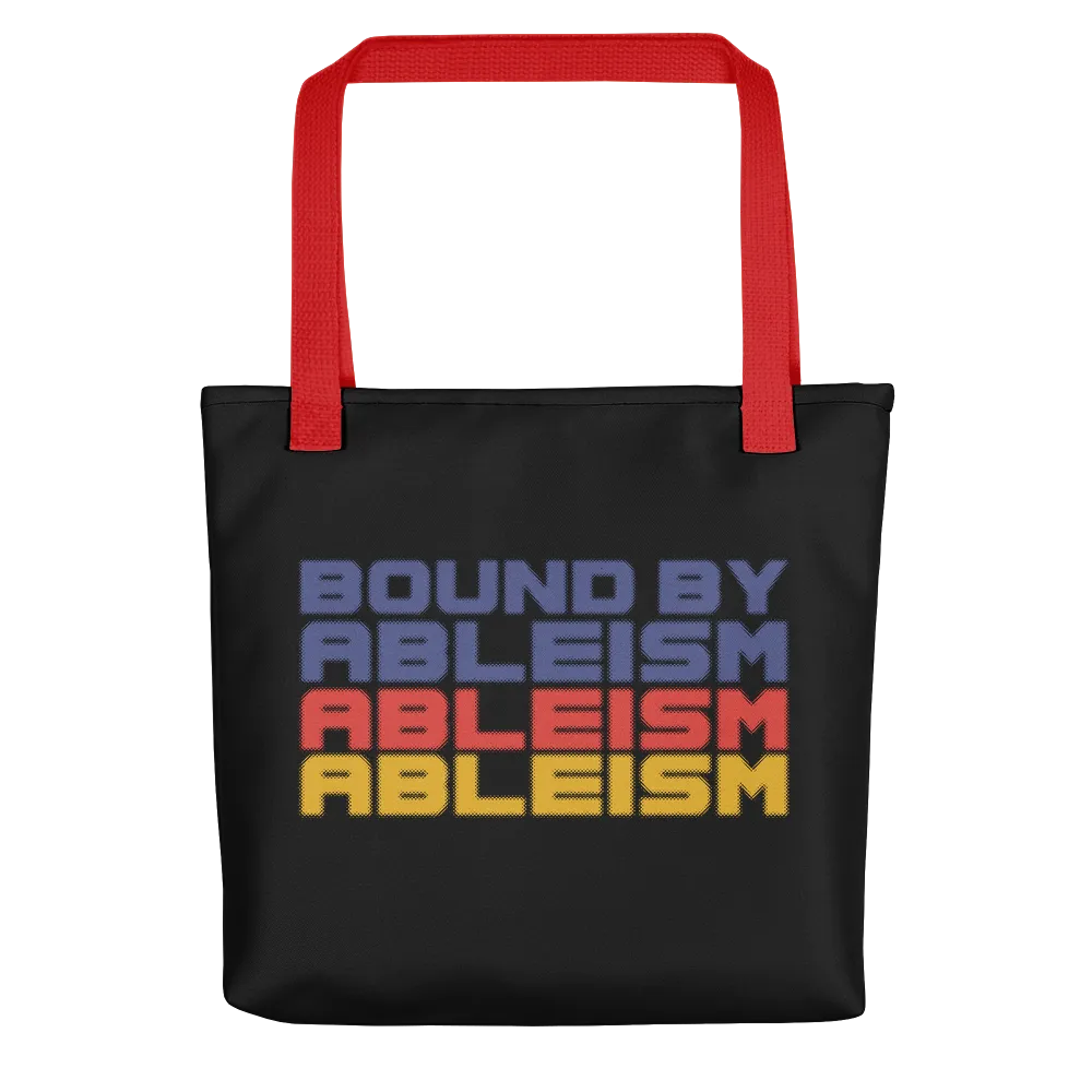 Bound by Ableism (Halftone Tote Bag)