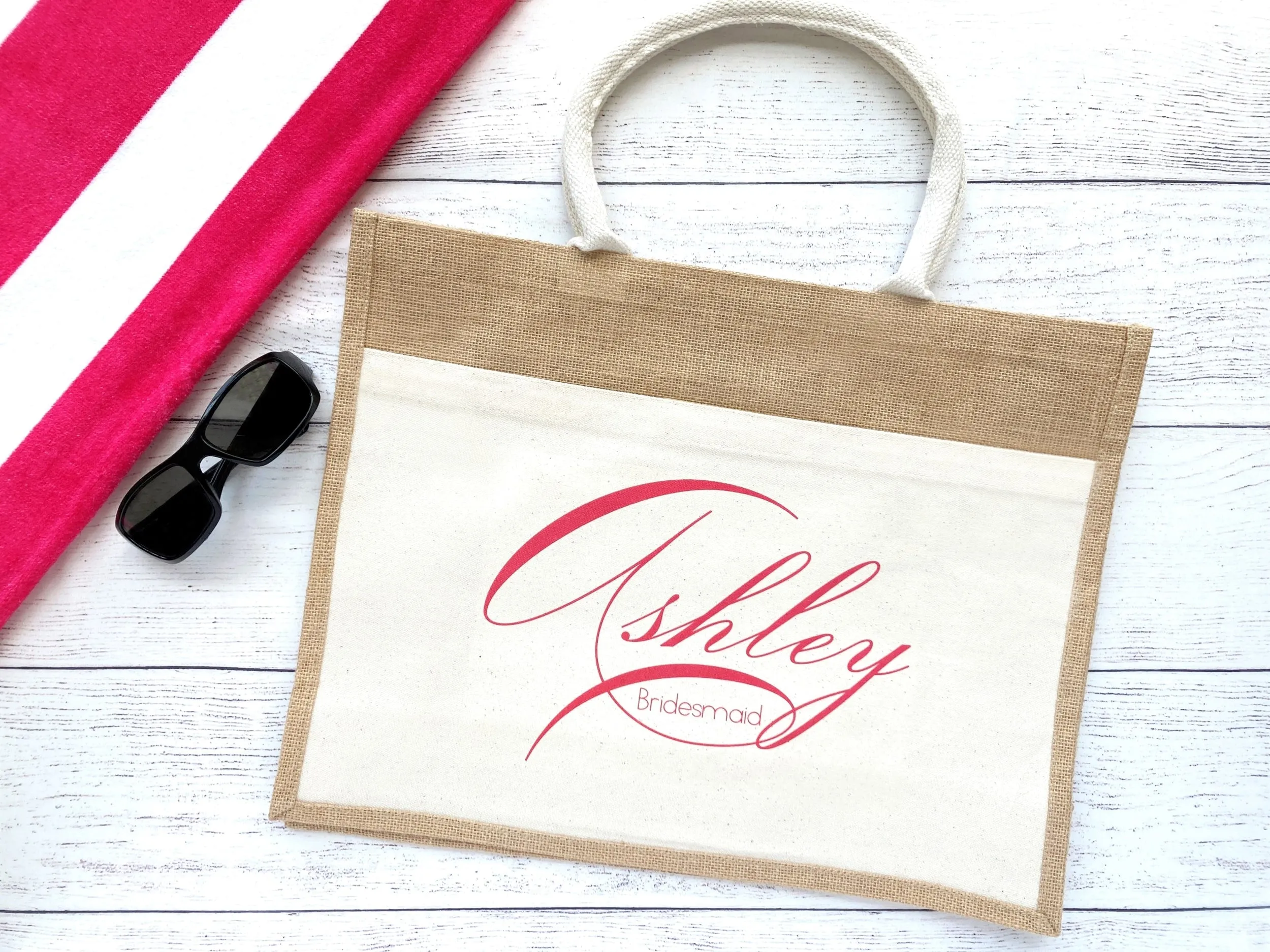 Bridesmaid Wedding Welcome Bags (Various Colors)