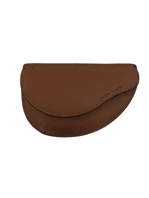 Brown Micro Saddle Crossbody Bag