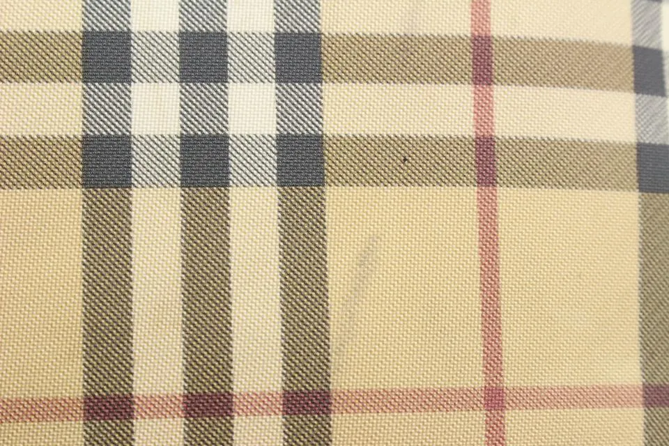 Burberry London Beige Nova Check Coated Canvas Tote Bag Upcycle Ready 9b419s