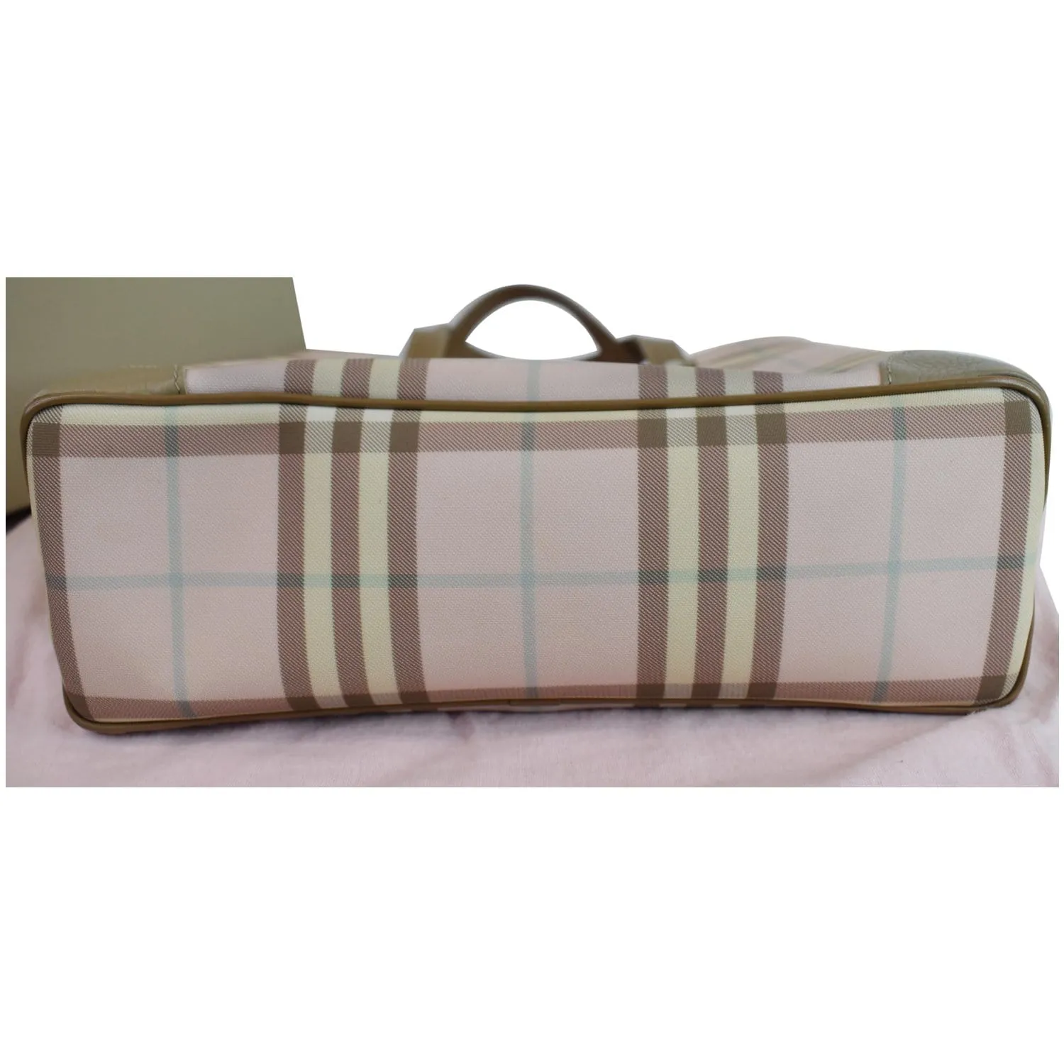 BURBERRY London Nova Check Tote Bag Pale Pink