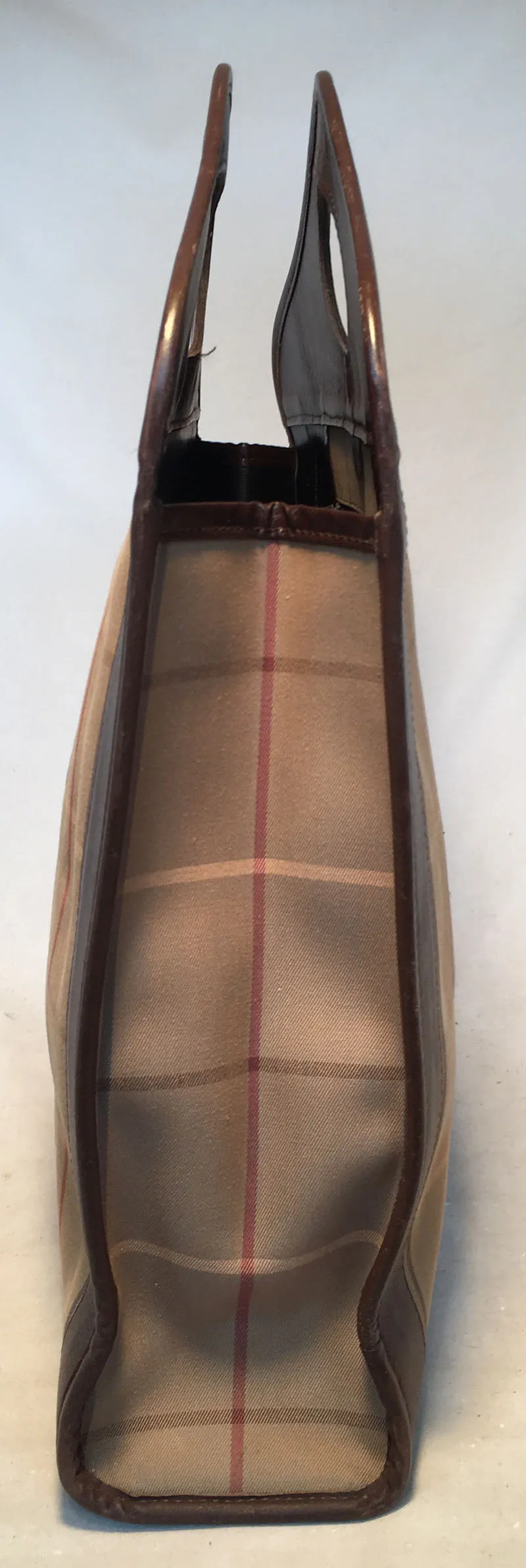 Burberry Vintage Brown Plaid Tote