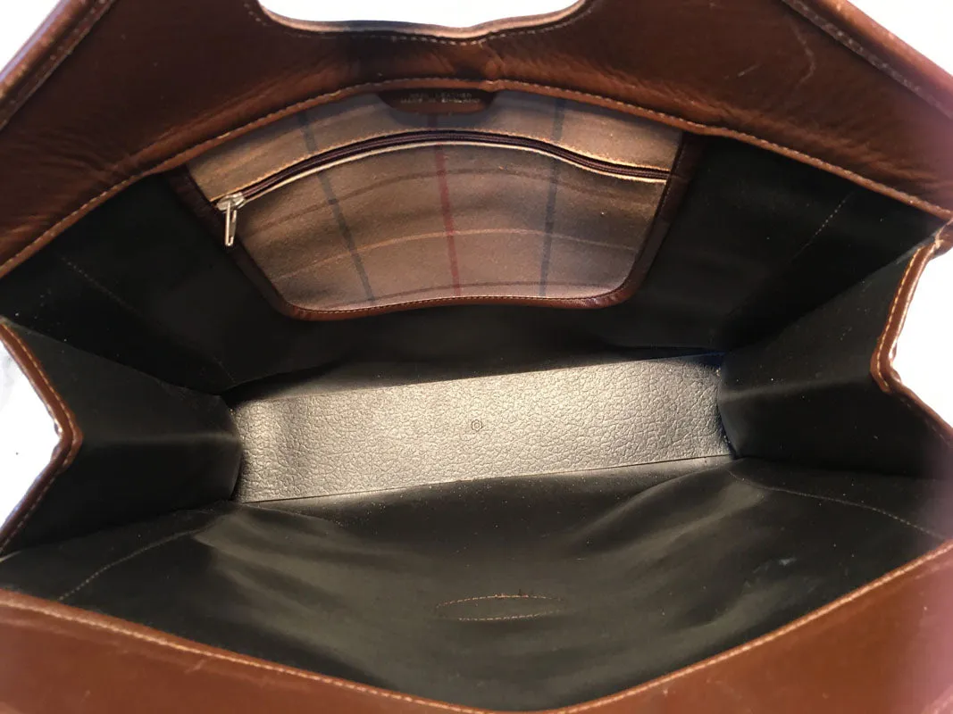 Burberry Vintage Brown Plaid Tote