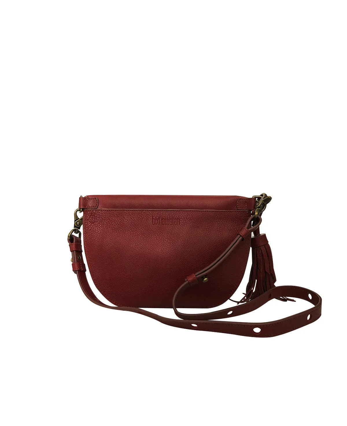 Burgundy / Maroon Leather Sling Bag Crossbody