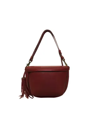 Burgundy / Maroon Leather Sling Bag Crossbody