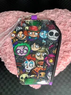 Burton character fan art wristlet bag
