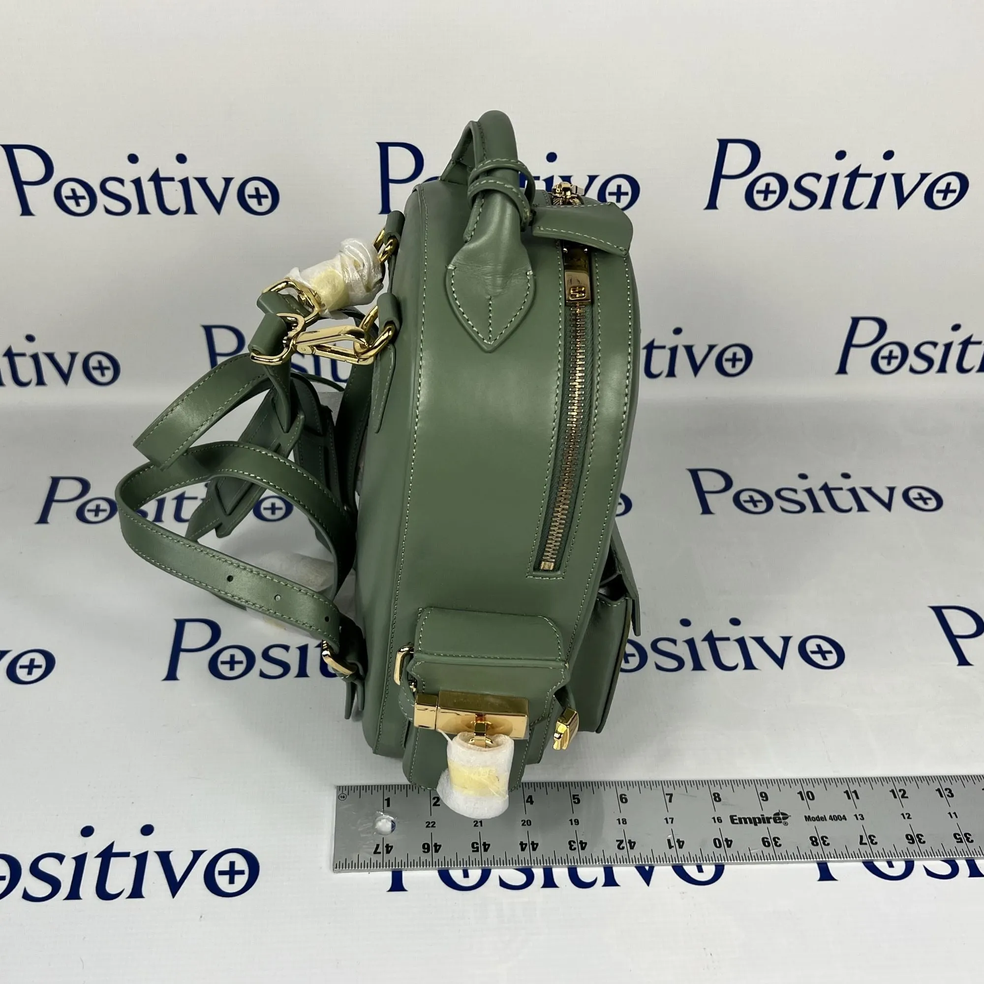Buscemi Mini PHD Olive Leather Backpack Bag w/ Defect