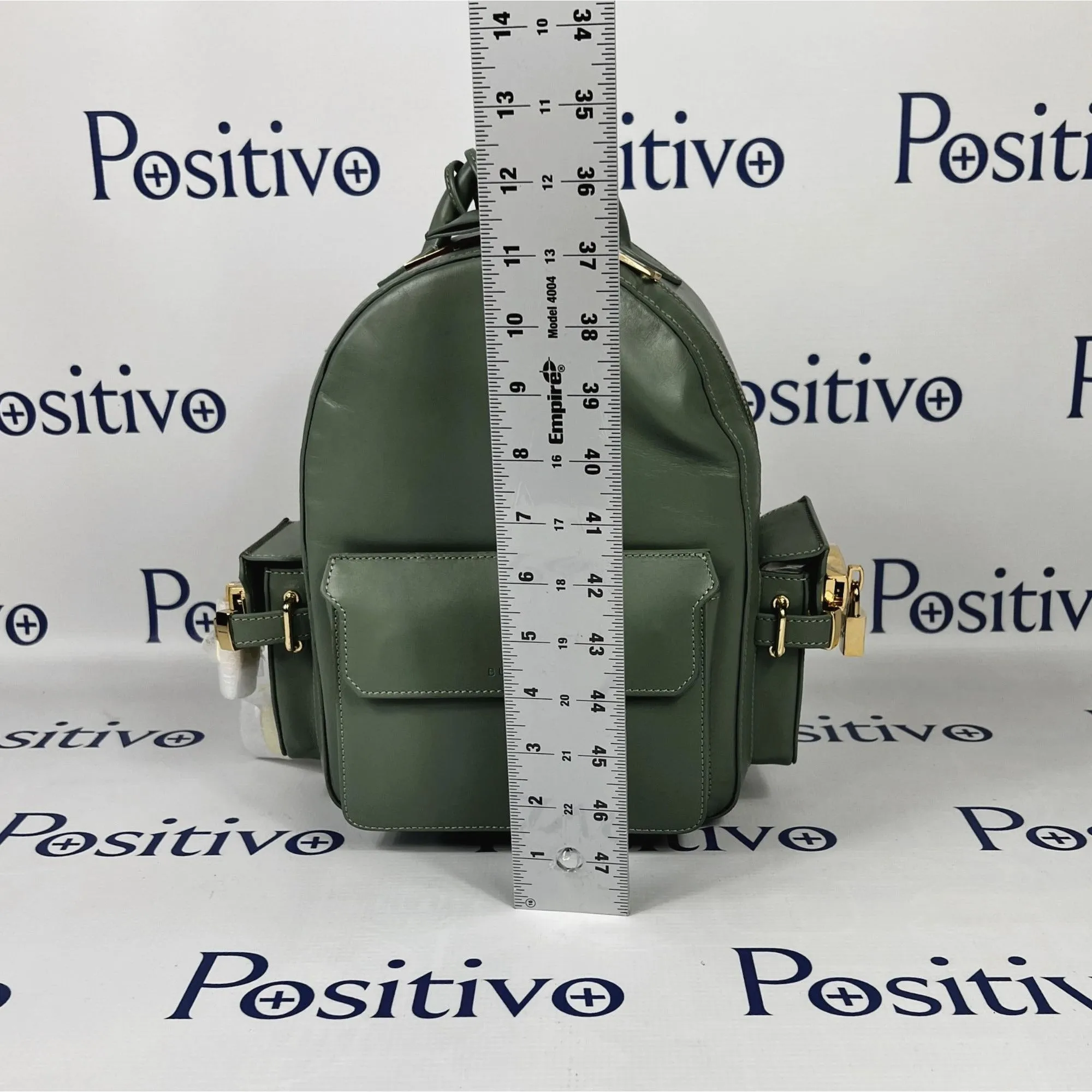 Buscemi Mini PHD Olive Leather Backpack Bag w/ Defect