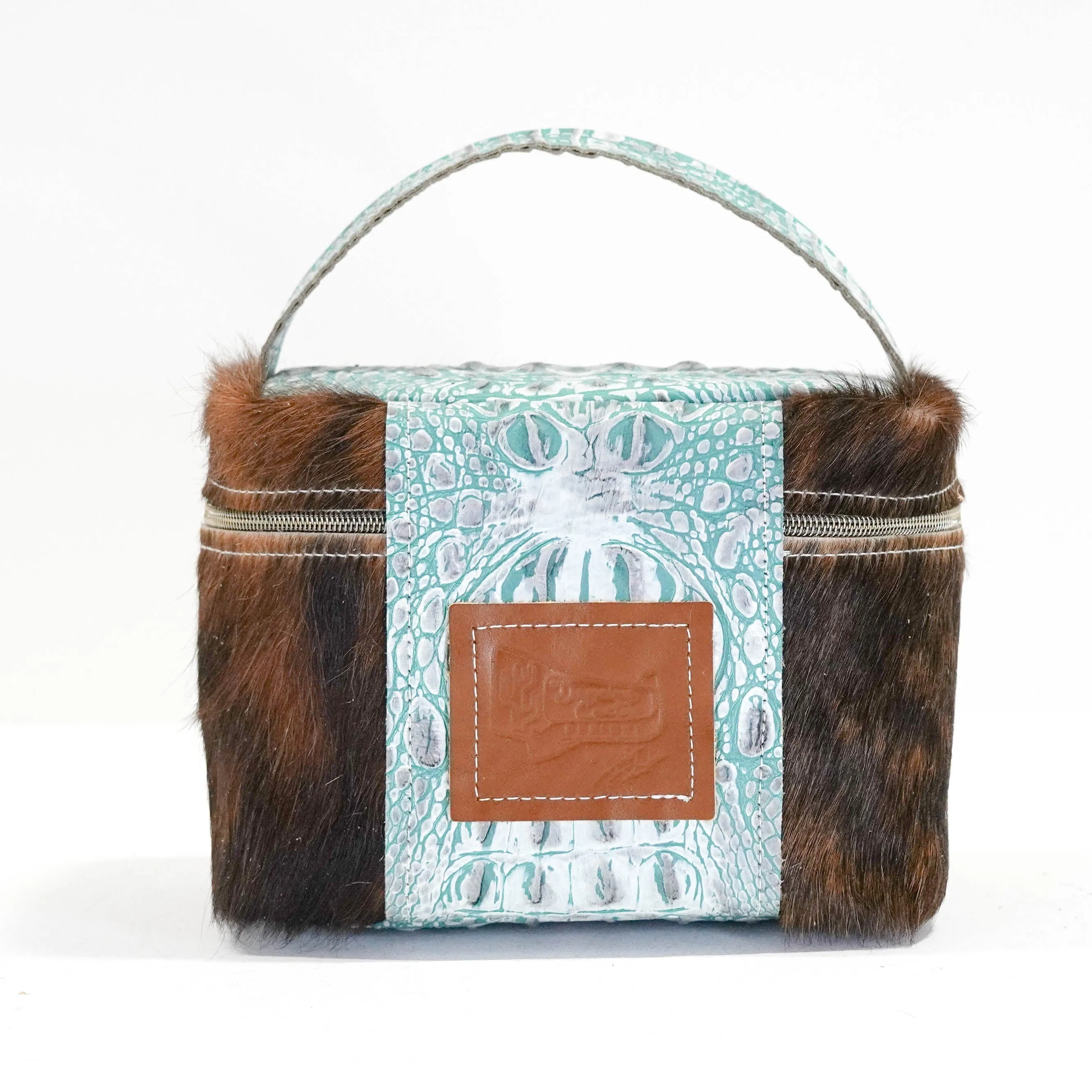 Caboose - Dark Brindle w/ Turquoise Sand Croc