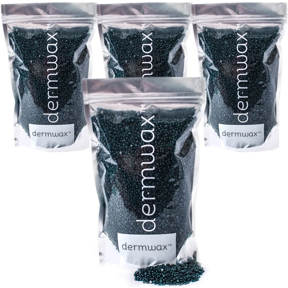 California Ocean Blue - Stripless Hard Wax Beads / 2 lb Bag / Case of 4 Bags = 8 lbs Total by Dermwax