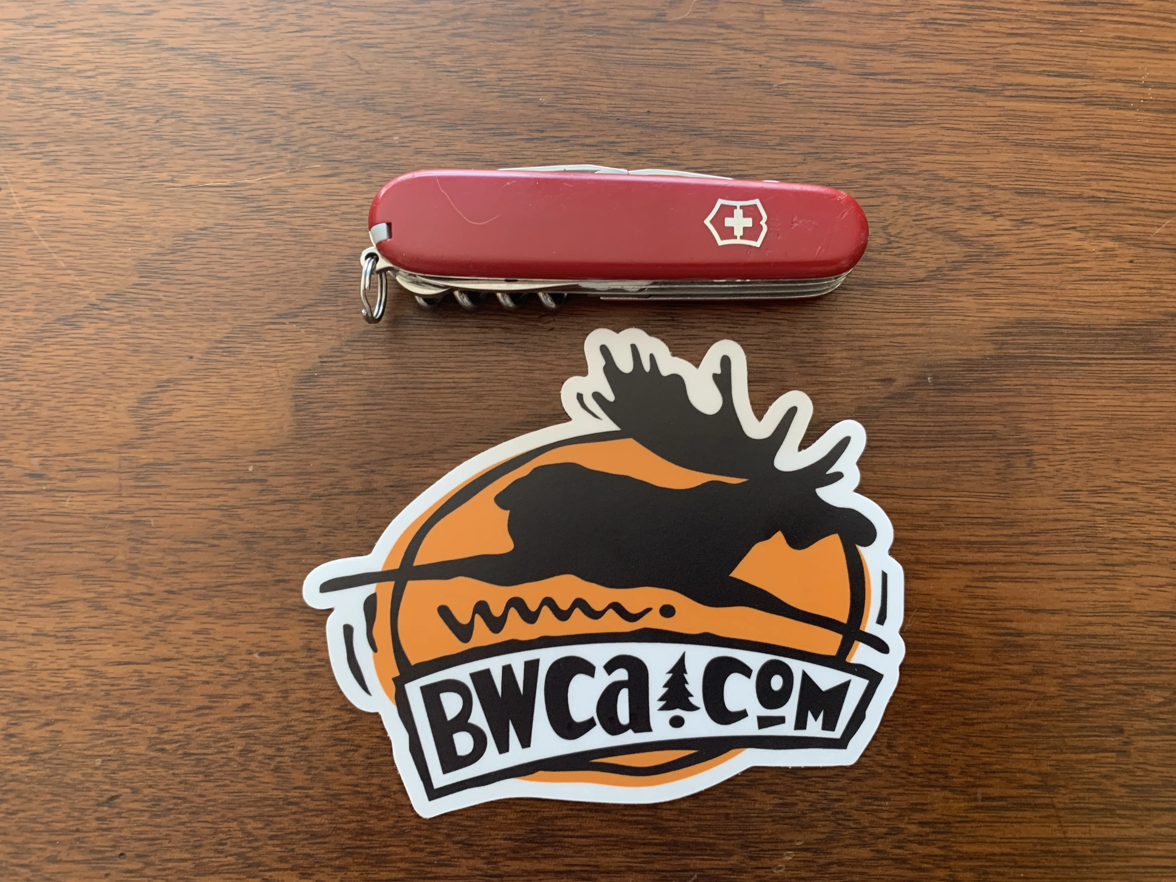 Car BWCA Flying Moose Sticker