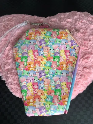 Care Bears fan art wristlet bag