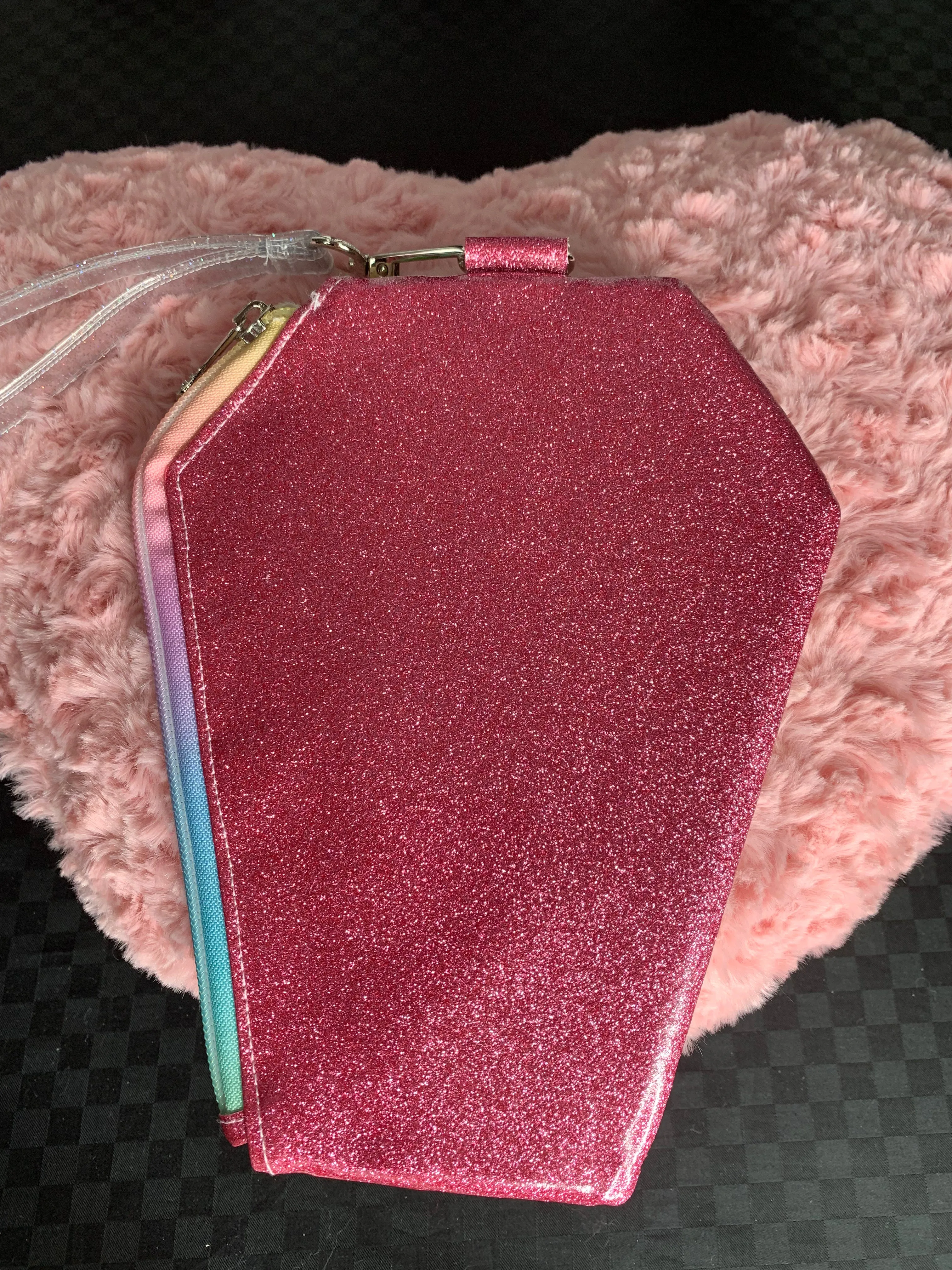 Care Bears fan art wristlet bag