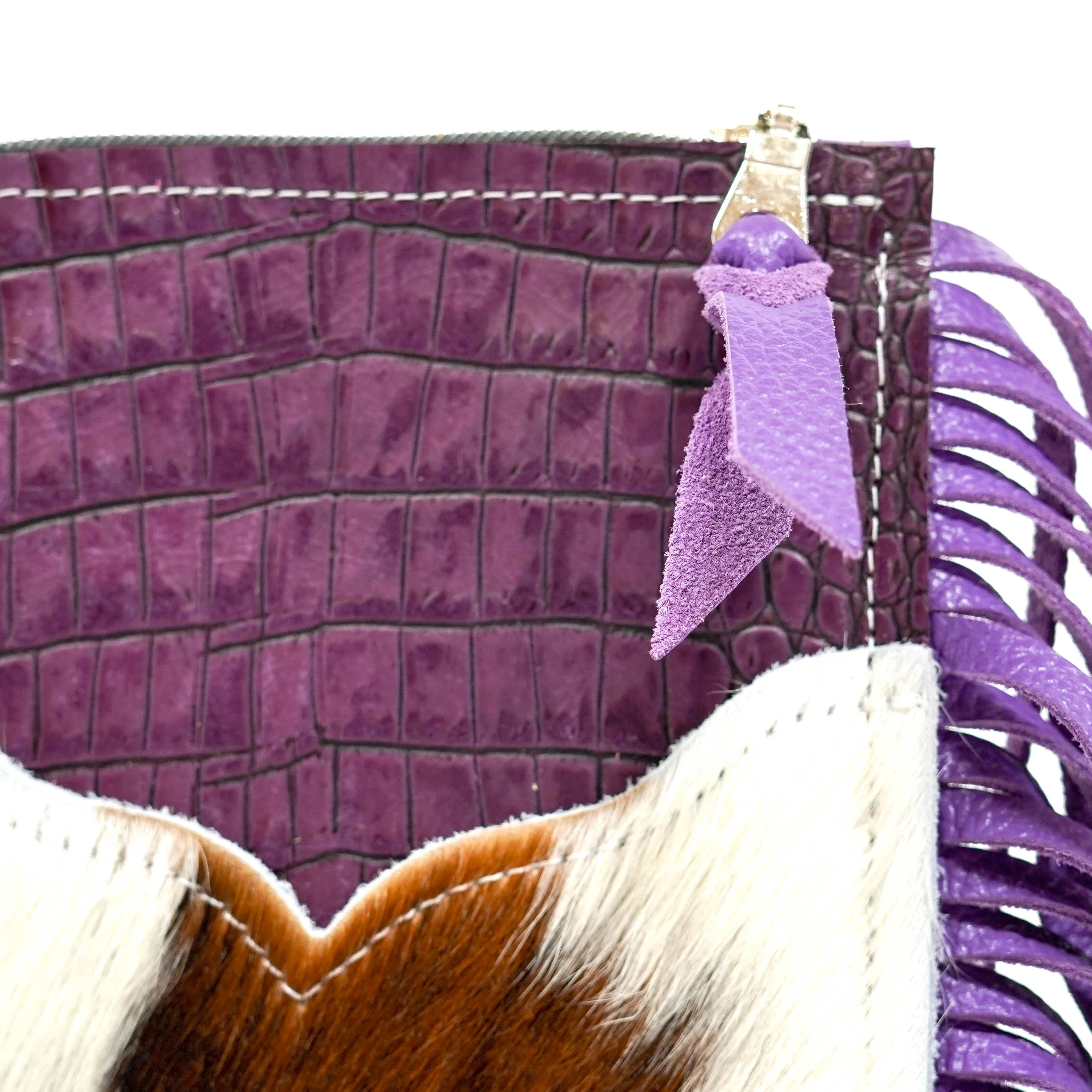 Carrie - Tricolor w/ Amethyst Croc