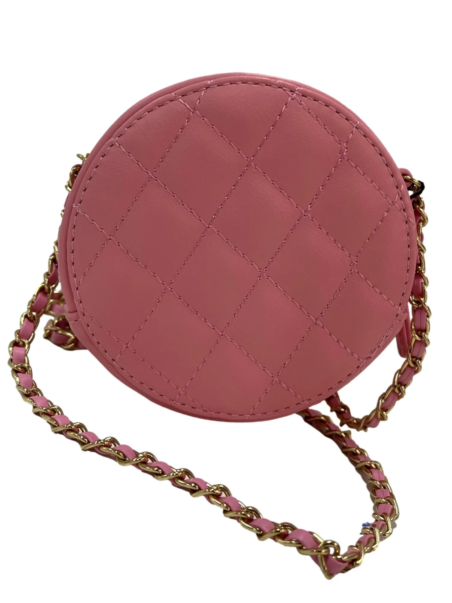 Chain Strap Circle Mini Bag - Pink