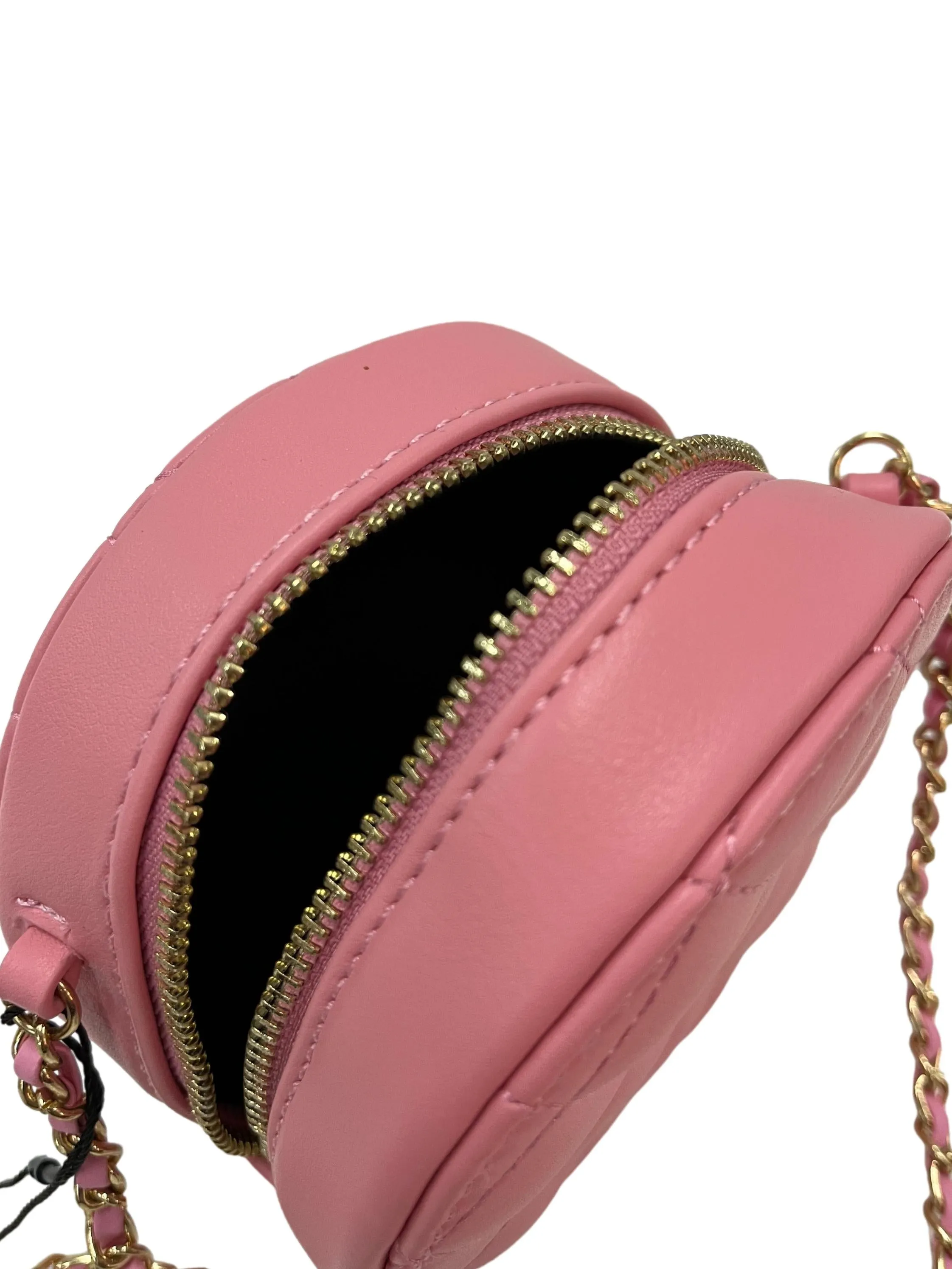 Chain Strap Circle Mini Bag - Pink