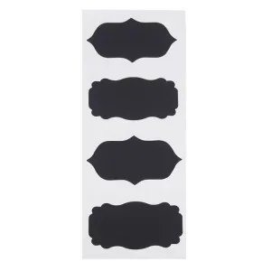 Chalkboard Label Stickers, Scalloped, Small, 3-inch, 4-count