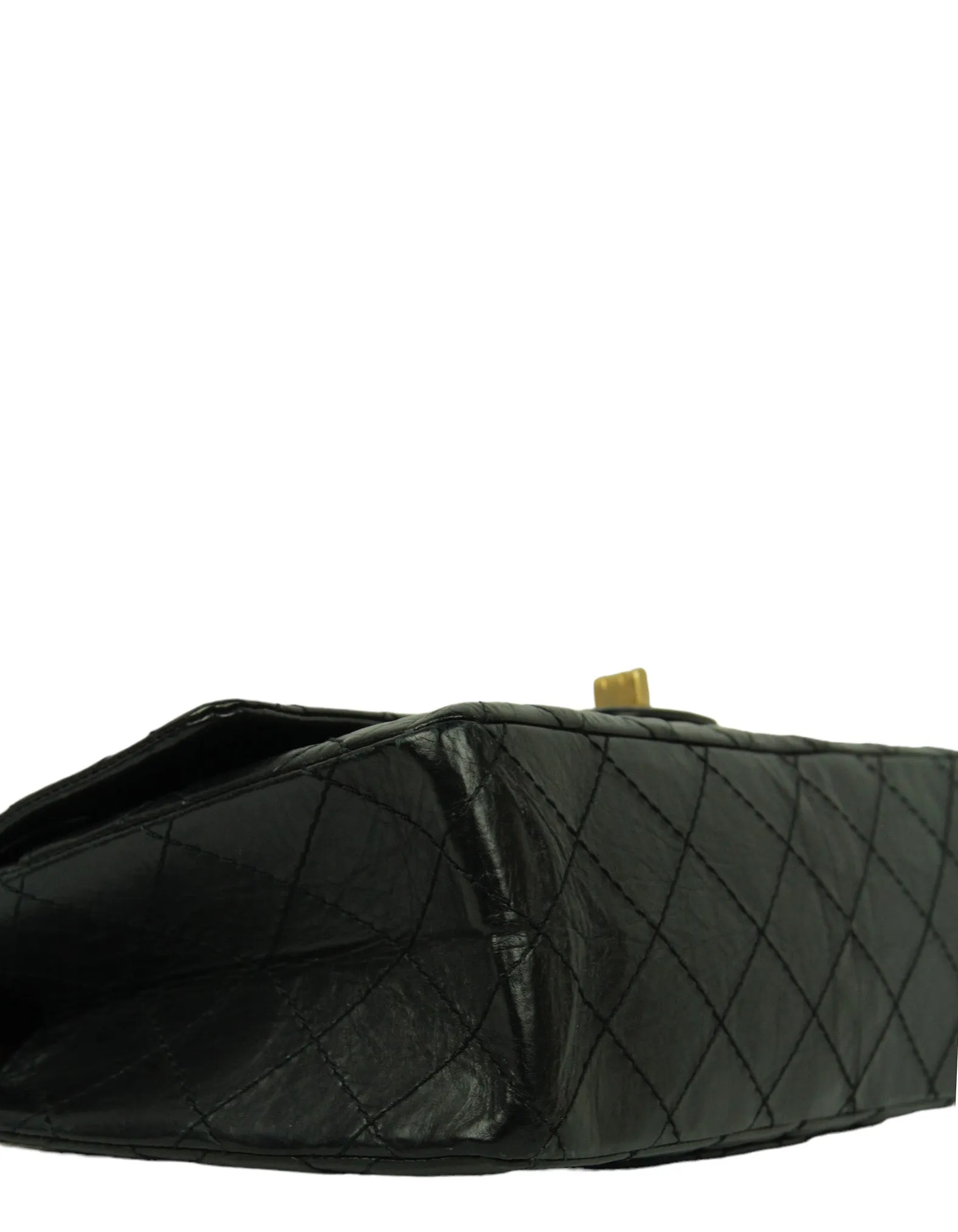 Chanel Black Calfskin Quilted 2.55 Reissue 226 Flap Bag
