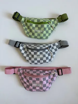 Checkered Crossbody Kids Bag