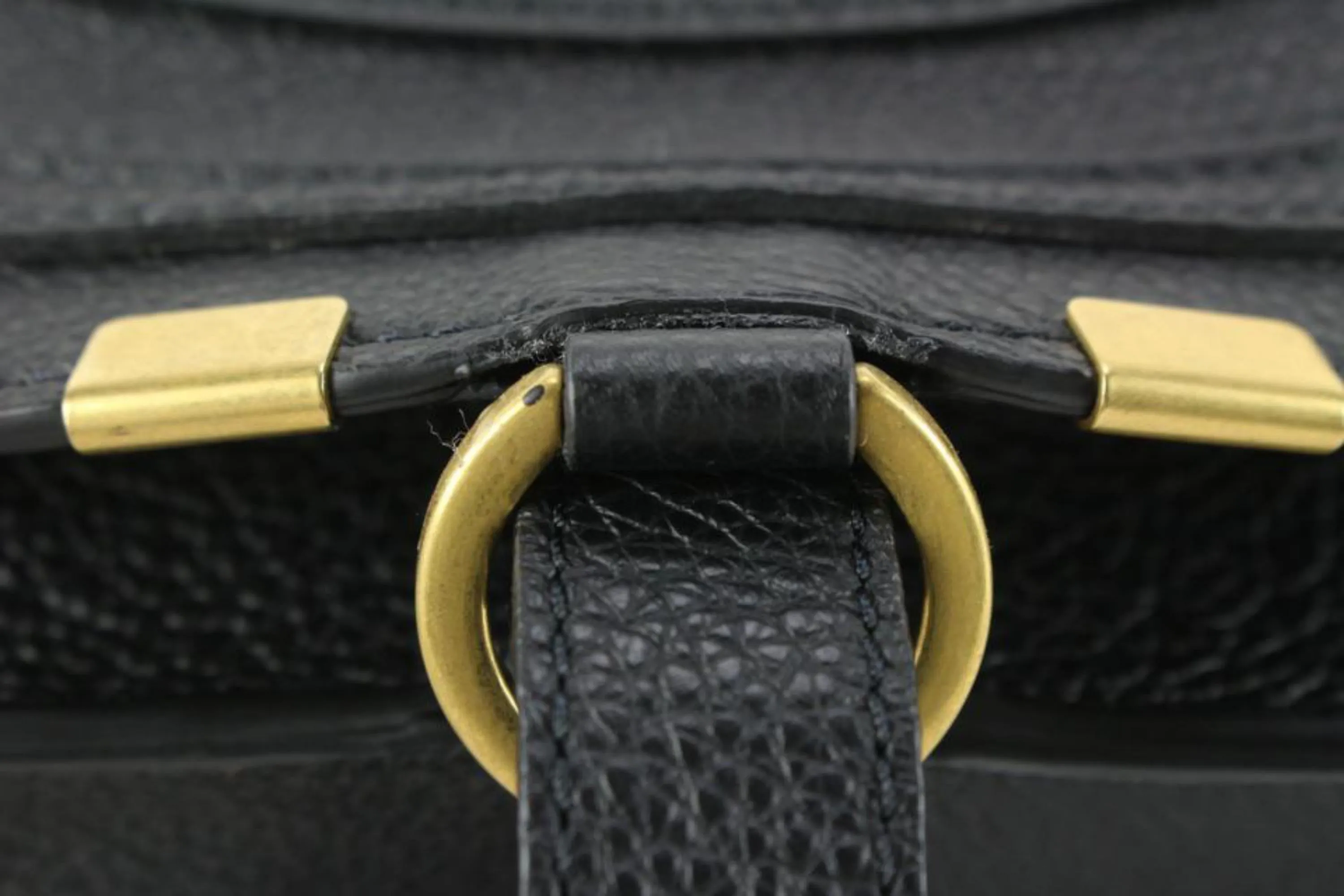 Chloé Black Calfskin Medium Marcie Round Crossbody Bag  20cl82s