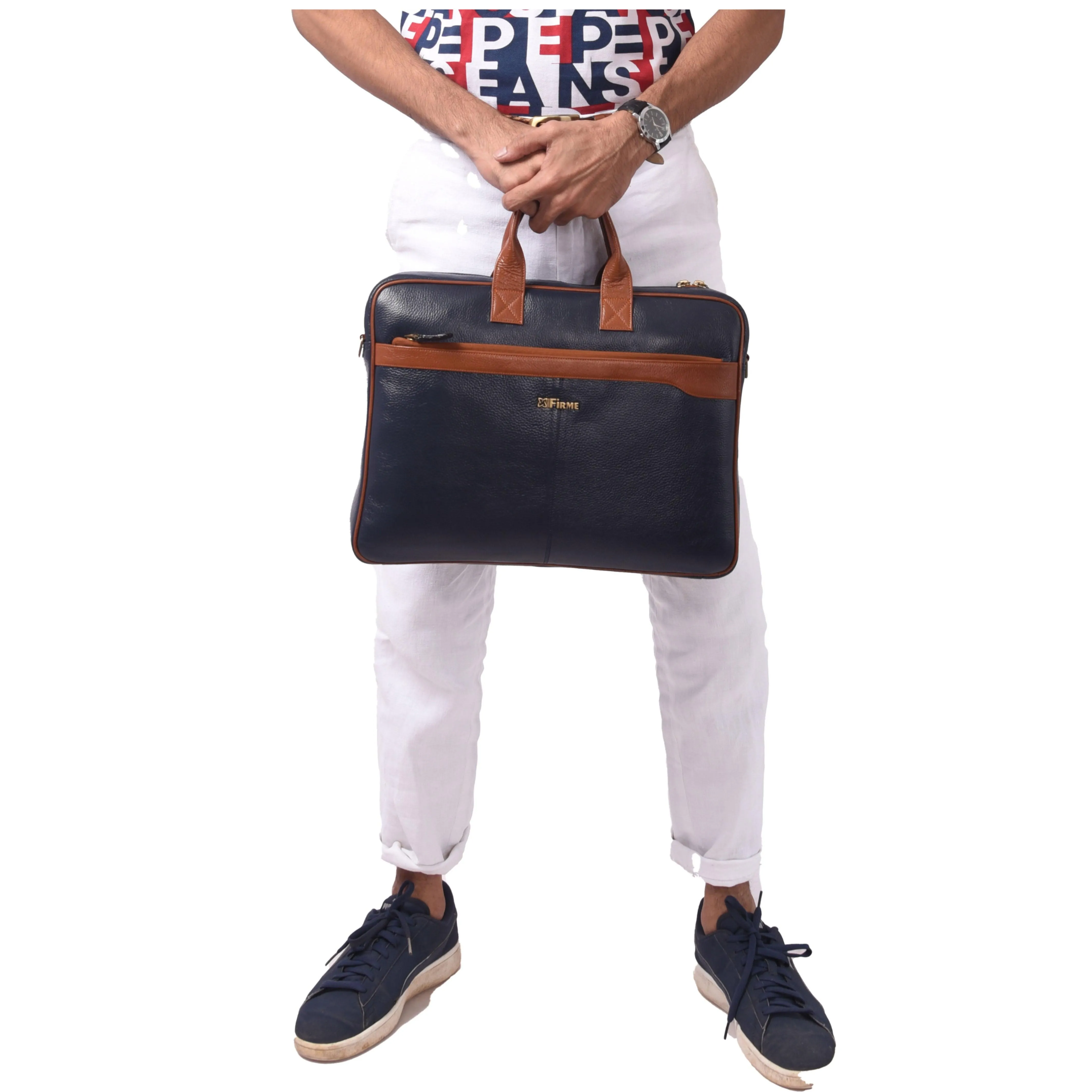 Classic Leather Laptop Bag