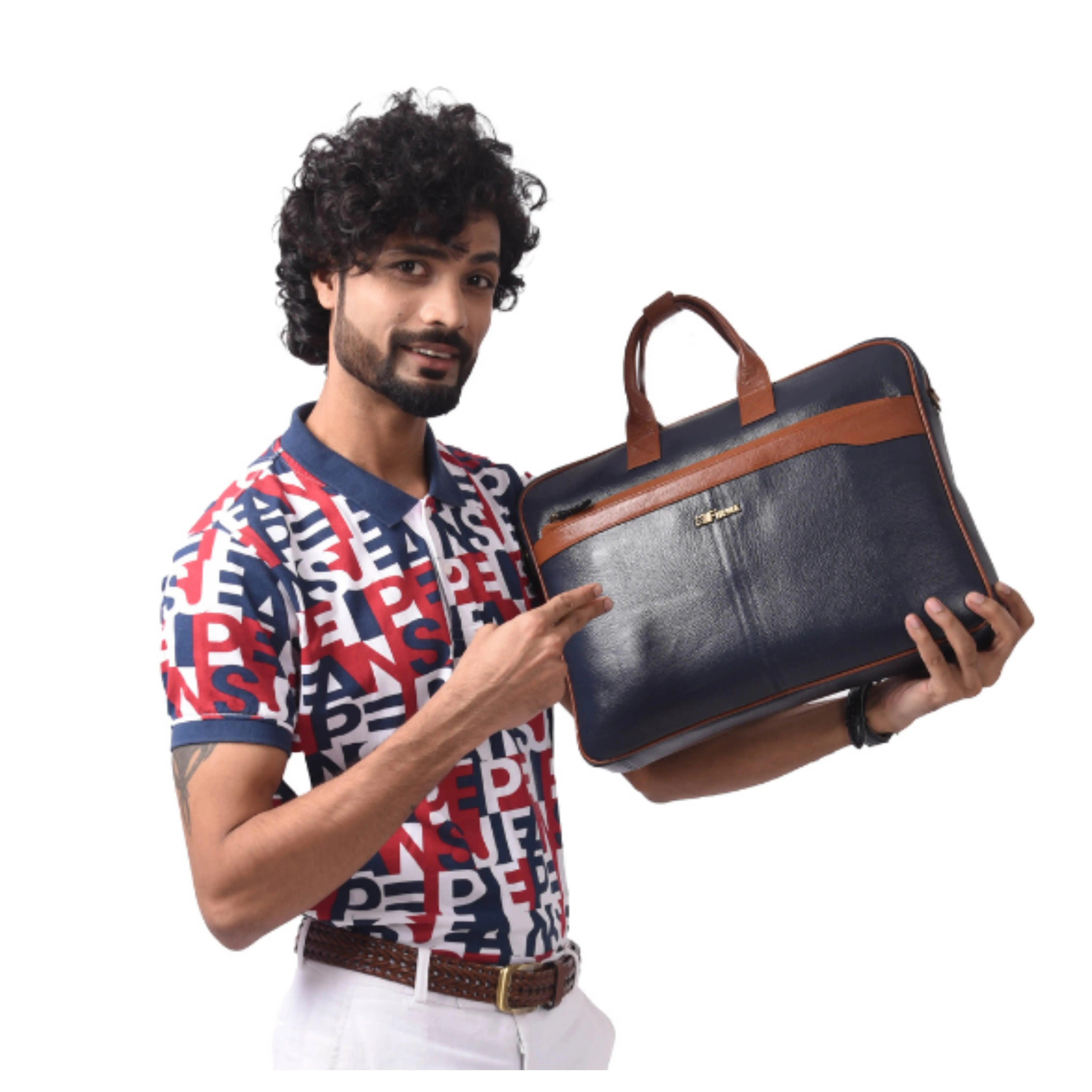 Classic Leather Laptop Bag