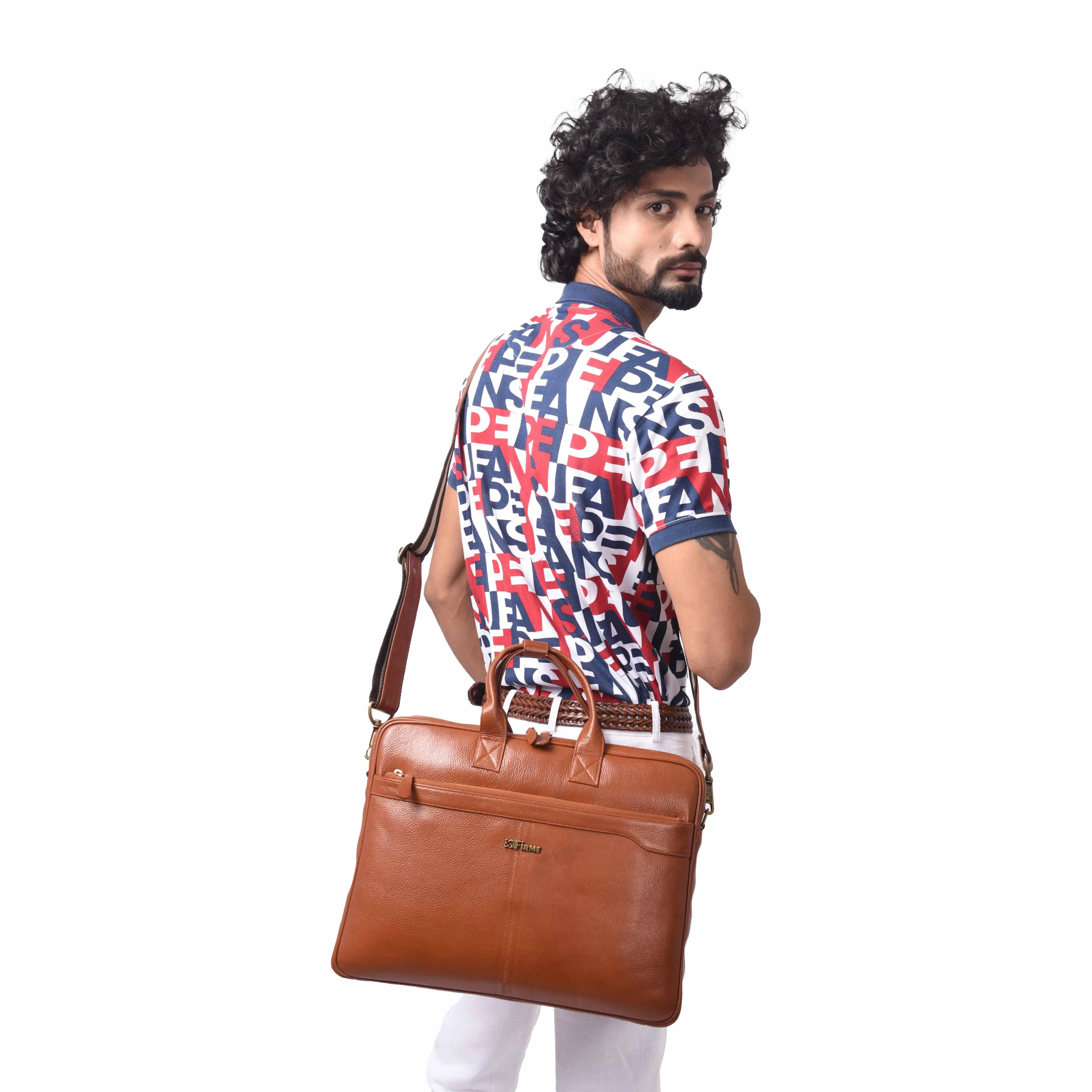 Classic Leather Laptop Bag
